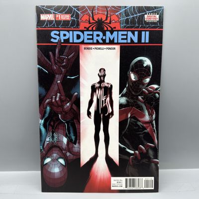 Marvel Comics Spider-Men II #1 (2017) - Second Printing - 1st appearance of Earth-616 Miles Morales - Sara Pichelli art