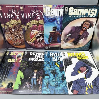 AfterShock Comics The Vineyard #1-2, Campisi: The Dragon Incident #1-2, Beyond the Breach #1 (2 covers) and Bylines in Blood #1-2...