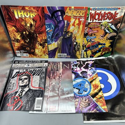 (7) Assorted Marvel Comics - Including Fantastic Four #587 (2011) - Death of Human Torch - Steve Epting art