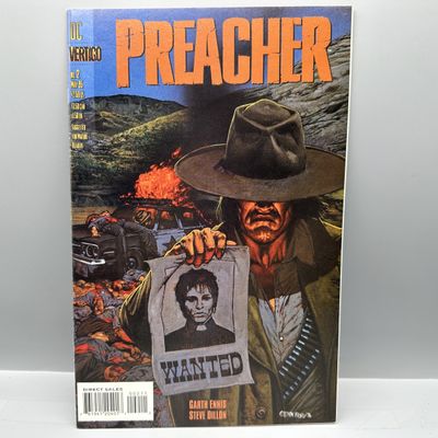 DC Comics Vertigo Preacher #2 (1995) - 1st appearance of Arseface - Garth Ennis story - Steve Dillon art