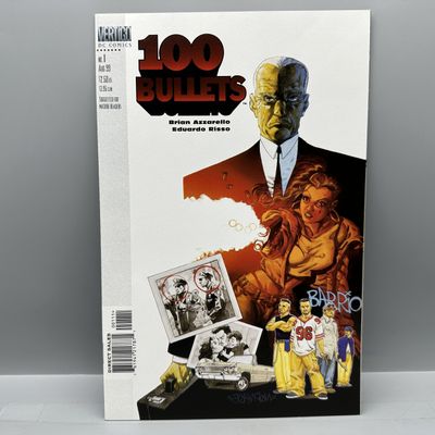 1999 Vertigo DC Comics 100 Bullets #1 - First issue of the series by Brian Azzarello and Eduardo Risso - Dave Johnson cover art