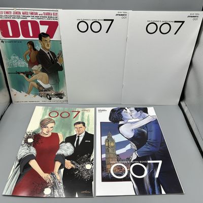 Dynamite Entertainment 007 #1 (2022) - Lot of 5 Variant Covers - Marco Finnegan and Marc Laming Art