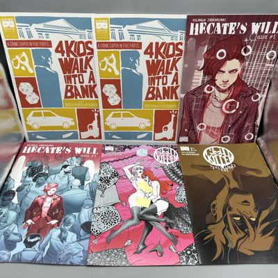 Black Mask Studios Lot of 6 Comics - 4 Kids Walk Into A Bank #1 (2016), Hecate's Will #1 (2021) and God Killer: Spiderland #1-2...