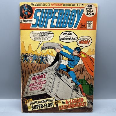 1972 DC Comics Superboy #181 - Nick Cardy cover art - Jack Kirby interior advertisement