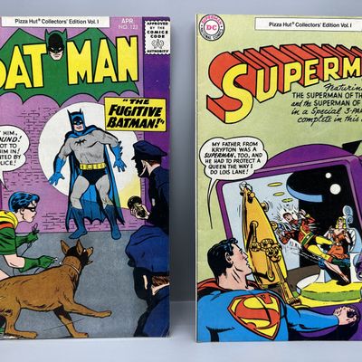 1977 Pizza Hut DC Comics Batman #123 and Superman #113 - Collectors' Edition reprints