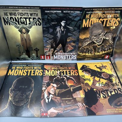 Ablaze Publishing He Who Fights With Monsters #1, 1, 2, 3, 4 & 5 (2021) - Werther Dell'Edera art - Multiple variant covers