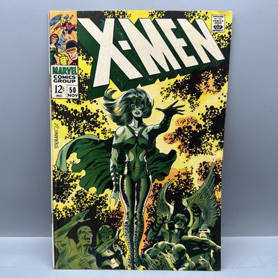 Marvel Comics The X-Men #50 (1968) - Iconic Jim Steranko cover and art - First Polaris in costume