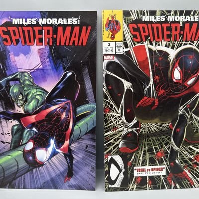 Marvel Comics Miles Morales: Spider-Man #2 (2023) - Lot of 2 including Stephanie Hans Todd McFarlane Homage Variant