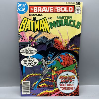 1977 DC Comics The Brave and the Bold #138 - Batman and Mister Miracle team-up - Jim Aparo art