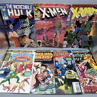 (7) Marvel Comic Books - Includes The Incredible Hulk #335 (1987), X-Men #186 (1984), and The Uncanny X-Men #259 (1990)