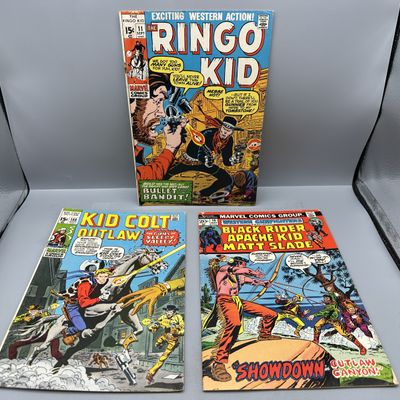 The Ringo Kid #11 (1971), Kid Colt Outlaw #155 (1971), Western Gunfighters #15 (1973)