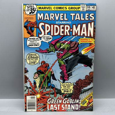 1979 Marvel Comics Marvel Tales Starring Spider-Man #99 - Reprints ASM #122 The Green Goblin's Last Stand! - John Romita Sr. and Gil...