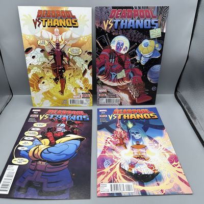 Marvel Comics Deadpool vs. Thanos #1-4 (2015) - Complete 4-issue limited series - Tradd Moore covers
