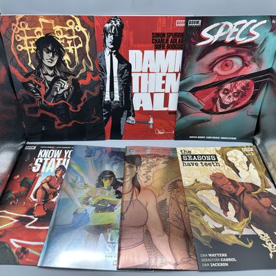 BOOM! Studios lot of 7 comics including Damn Them All #1, Specs #1, and variant covers (2021-2023)