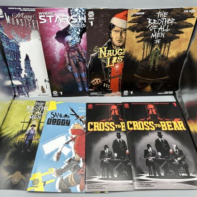 AfterShock Comics Lot of 8 Premiere and Early Issue Comics - Mary Shelley Monster Hunter #1, Cross to Bear #1, Samurai Doggy #1 (2019-2022)