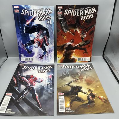 Marvel Comics Spider-Man 2099 #1, #2, #3 & #4 (2015-2016) - Premiere issue of Volume 3 featuring updated costume - Will Sliney art
