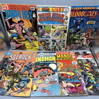 (7) DC Comic Books - Including Jonah Hex #22 (1979), Four Star Spectacular #1 (1976), Flash Annual #6 (1993) - 1st appearance of Argus,...
