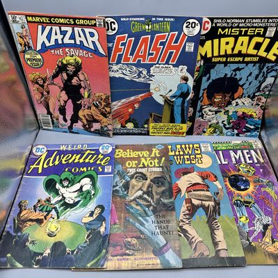 (7) Marvel, DC, Charlton, and Whitman Comics - Including Ka-Zar the Savage #1 premiere issue and Mister Miracle #16 Jack Kirby art