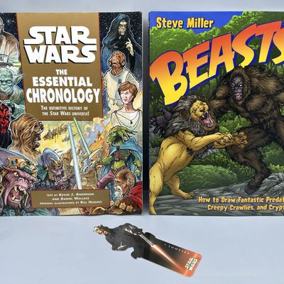 2000 & 2007 Del Rey and Watson-Guptill Star Wars (water-damage) and Beasts! - 1st Printings