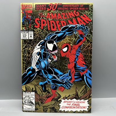 1993 Marvel Comics The Amazing Spider-Man #375 - 30th Anniversary Gold Foil Edition - Spider-Man vs. Venom - Mark Bagley art