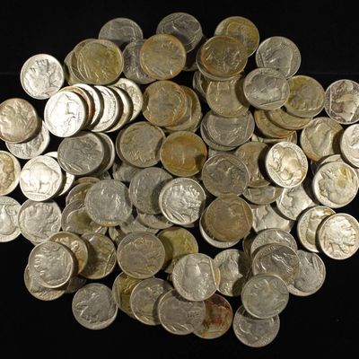 Sale Photo Thumbnail #116: (100) FULL DATE BUFFALO NICKELS