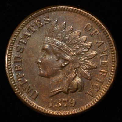 Sale Photo Thumbnail #159: 1879 INDIAN HEAD CENT CH BU