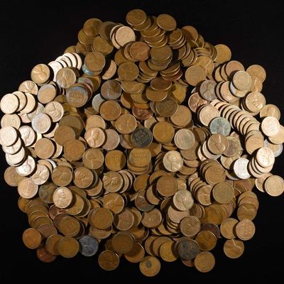 Sale Photo Thumbnail #114: (500) 40'S & 50'S WHEAT CENTS