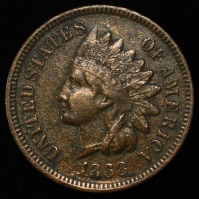 Sale Photo Thumbnail #157: 1868 INDIAN HEAD CENT XF