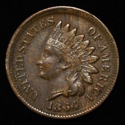 Sale Photo Thumbnail #156: 1864 INDIAN HEAD CENT GEM BU BN