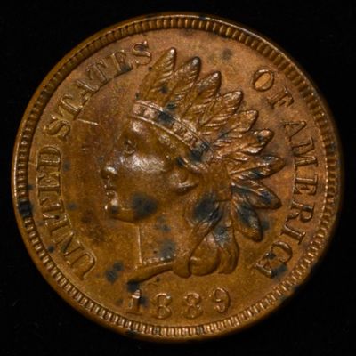 Sale Photo Thumbnail #167: 1889 INDIAN HEAD CENT CH BU RB