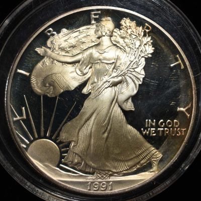 Sale Photo Thumbnail #222: 1991-S AMERICAN SILVER EAGLE PROOF