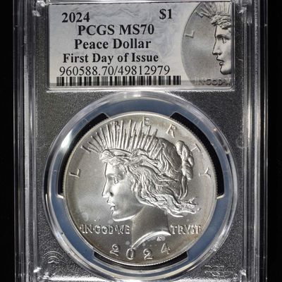 Sale Photo Thumbnail #15: 2024 PEACE DOLLAR PCGS MS70 FDI
