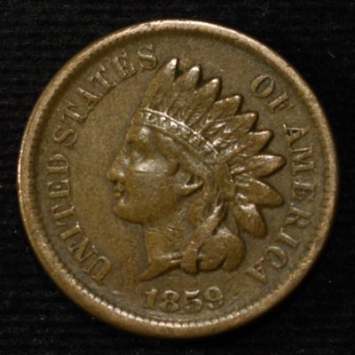 Sale Photo Thumbnail #387: 1859 INDIAN CENT XF