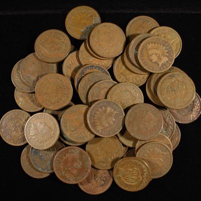 Sale Photo Thumbnail #108: (50) INDIAN CENTS
