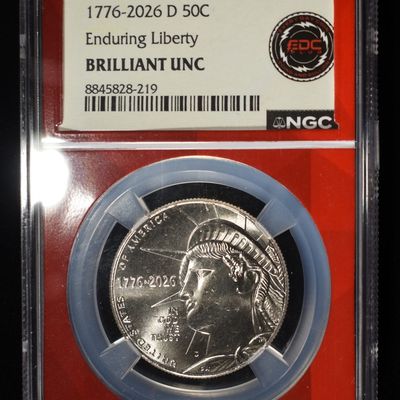 Sale Photo Thumbnail #5: 1776-2026-D 50C ENDURING LIBERTY NGC BRILLIANT UNC