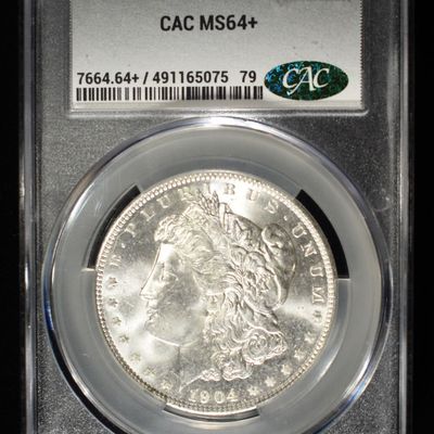 Sale Photo Thumbnail #10: 1904-O MORGAN DOLLAR CAC MS64+