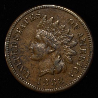 Sale Photo Thumbnail #162: 1883 INDIAN HEAD CENT CH BU
