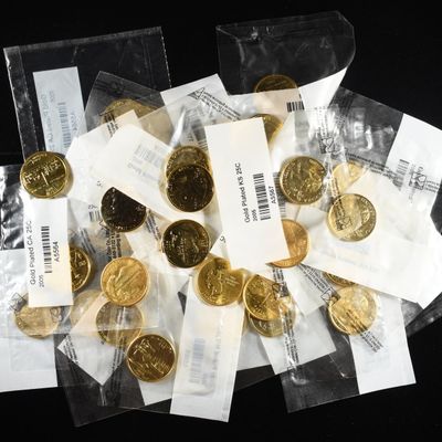 Sale Photo Thumbnail #382: (34) GOLD PLATED STATE QUARTERS