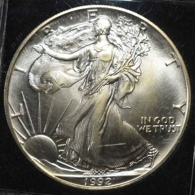 Sale Photo Thumbnail #223: 1992 AMERICAN SILVER EAGLE
