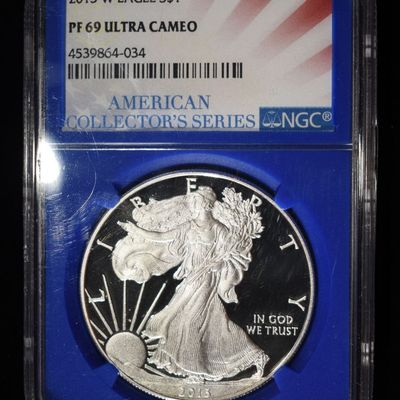 Sale Photo Thumbnail #231: 2013-W AMERICAN SILVER EAGLE NGC PF69 ULTRA CAMEO