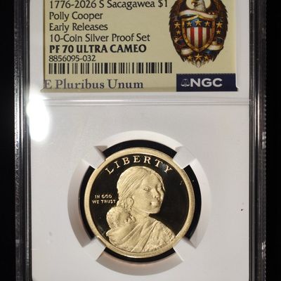 Sale Photo Thumbnail #400: 1776-2026-S SACAGAWEA $1 NGC PF70 UCAM