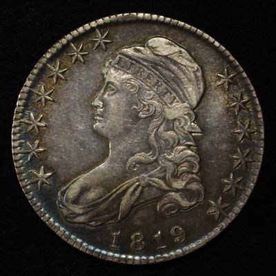 Sale Photo Thumbnail #187: 1819 BUST HALF DOLLAR AU