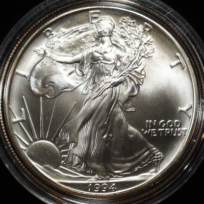 Sale Photo Thumbnail #225: 1994 AMERICAN SILVER EAGLE