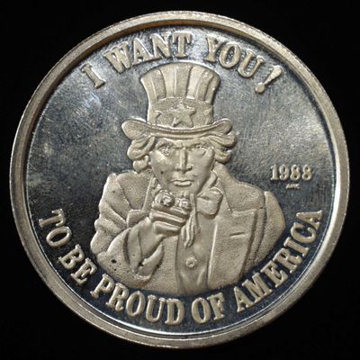 Sale Photo Thumbnail #403: I WANT YOU 1 OZ .999 SILVER ROUND