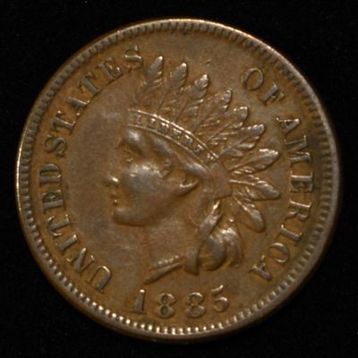 Sale Photo Thumbnail #164: 1885 INDIAN HEAD CENT AU/BU