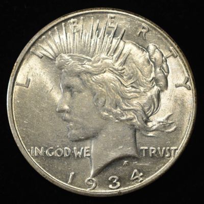 Sale Photo Thumbnail #220: 1934-D PEACE DOLLAR AU/BU