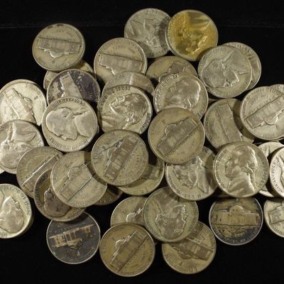 Sale Photo Thumbnail #376: (50) WAR NICKELS