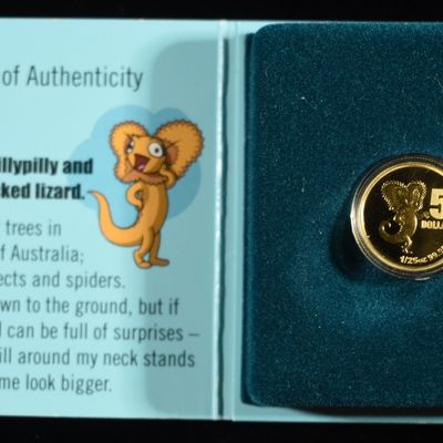 Sale Photo Thumbnail #430: 2009 $5 GOLD PROOF 1/25 OZ LITTLE DINKUMS