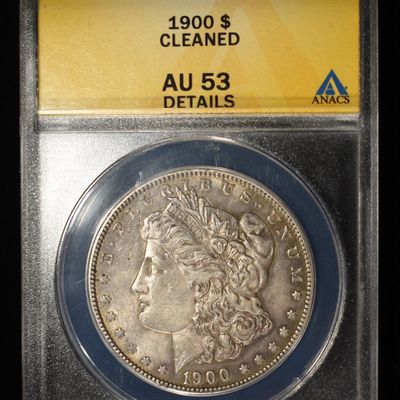 Sale Photo Thumbnail #203: 1900 MORGAN DOLLAR AU 53 DETAILS ANACS
