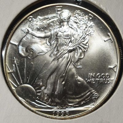 Sale Photo Thumbnail #224: 1993 AMERICAN SILVER EAGLE